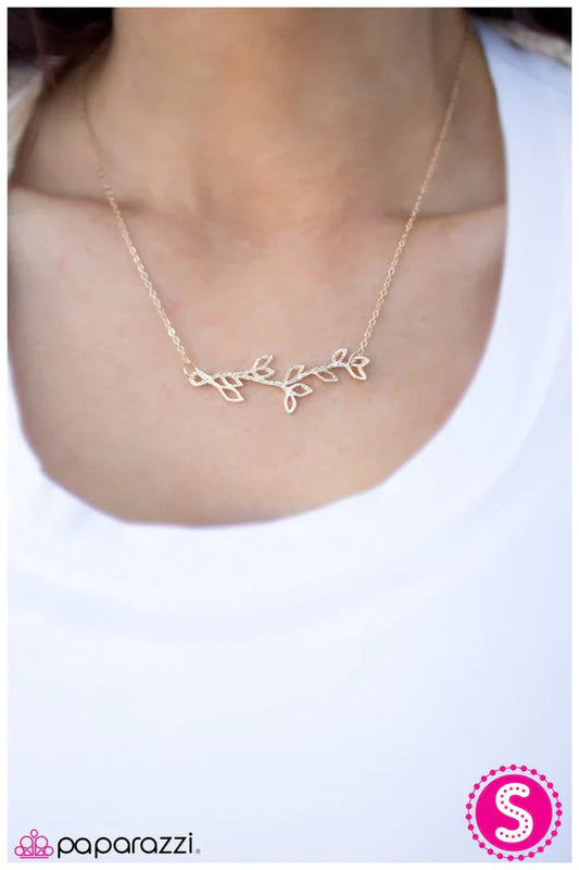 Paparazzi Necklace ~ Root and Branch - Gold