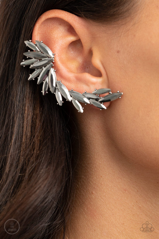 Paparazzi Earring ~ Because ICE Said So - Silver