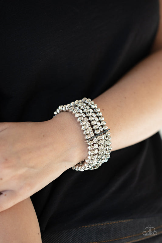 Paparazzi Bracelet March LOP ~ Best of LUXE - White