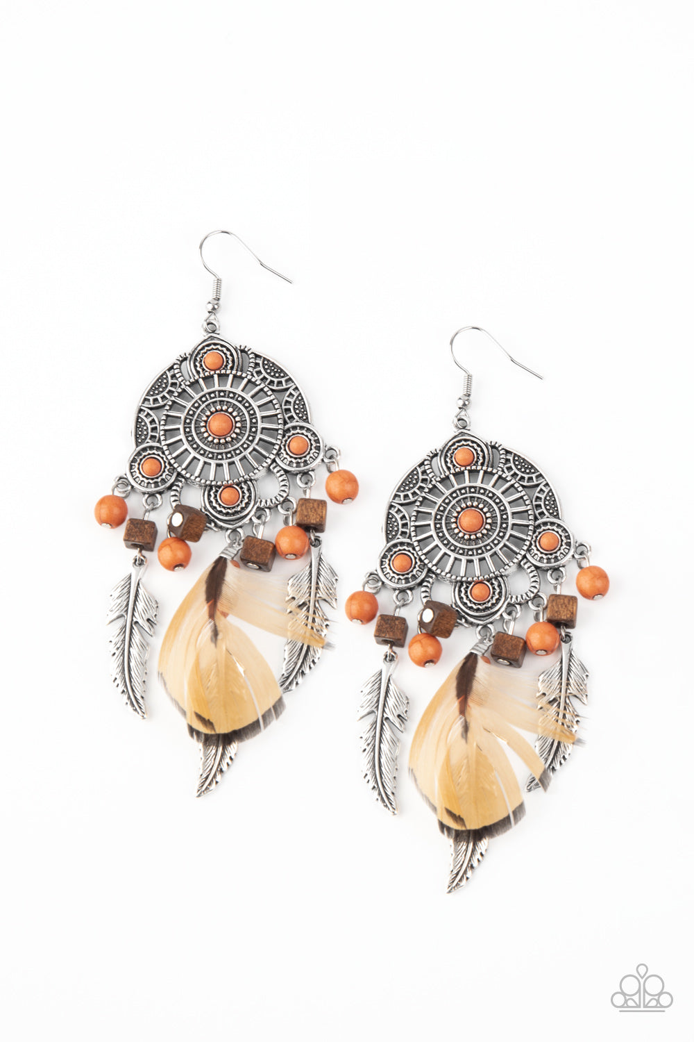 Paparazzi Earring ~ Desert Plains - Orange