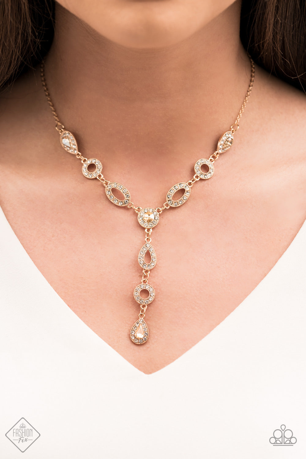 Paparazzi Necklace Fashion Fix April 2021 ~ Royal Redux - Gold