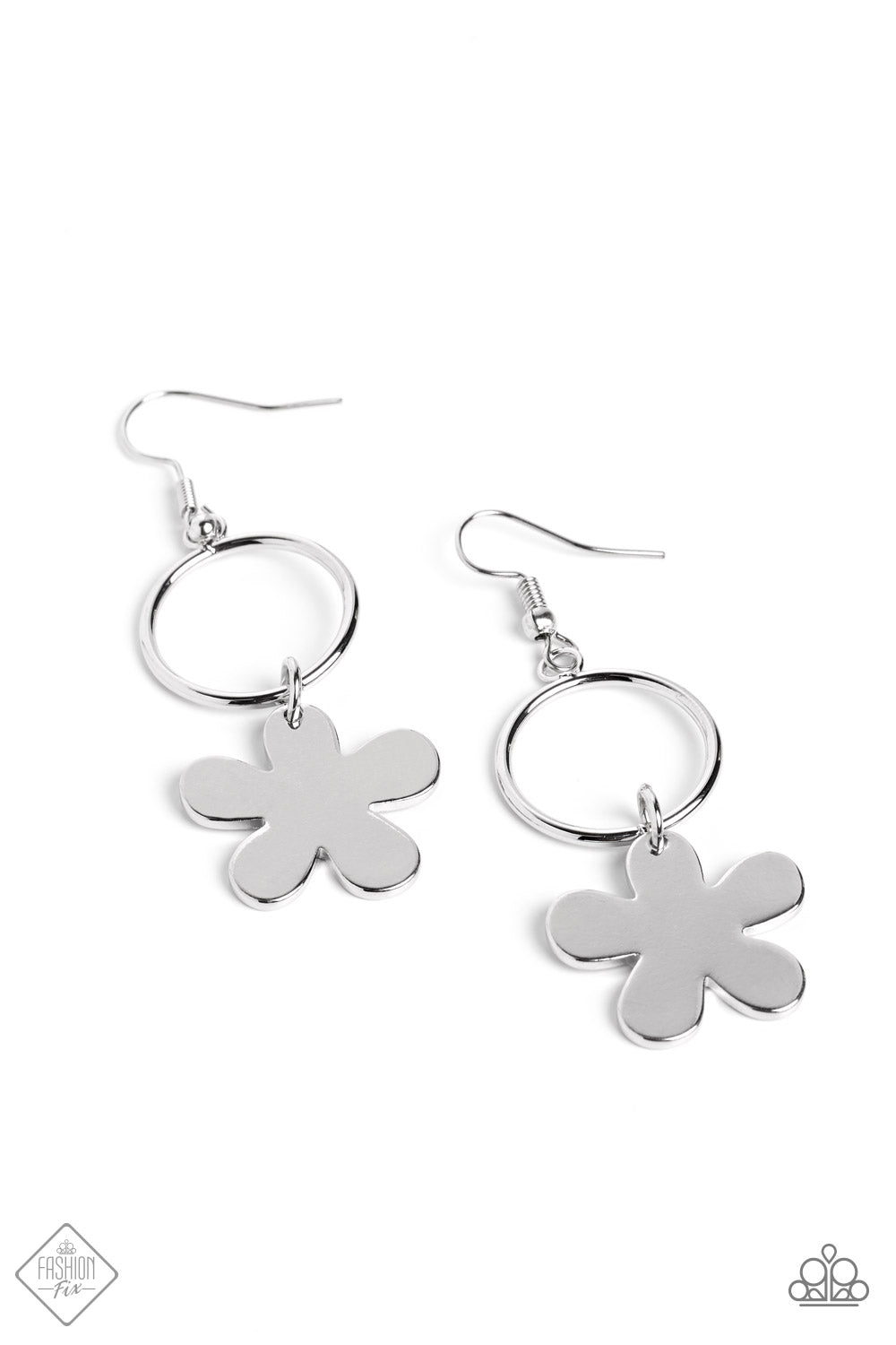 Paparazzi Earring ~ Foreshore Figurine - Silver