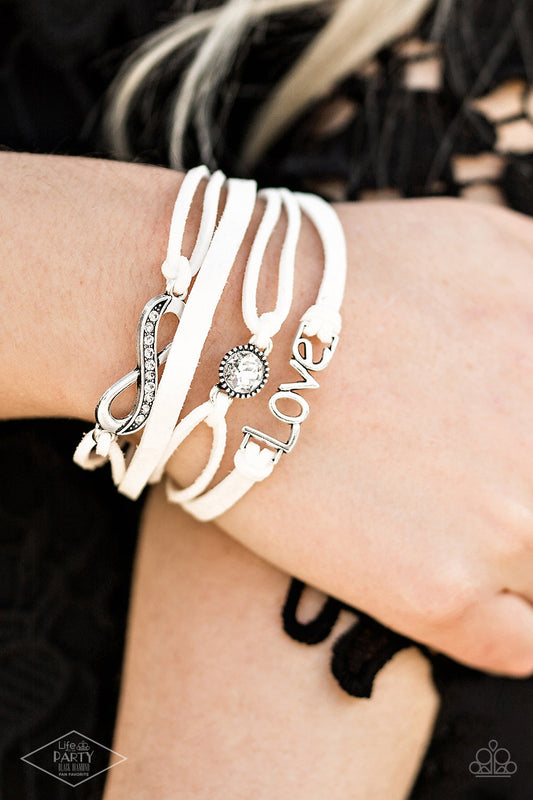 Paparazzi Bracelet ~ Infinitely Irresistible - White
