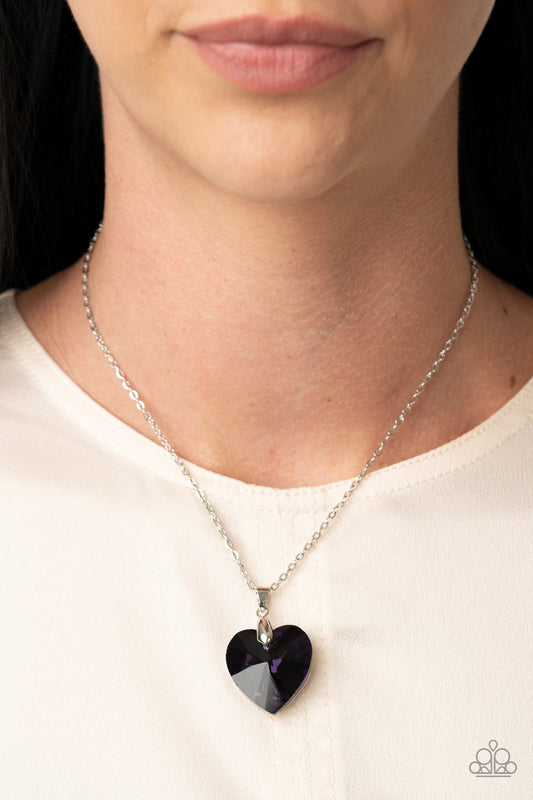 Paparazzi Necklace ~ Love Hurts - Purple