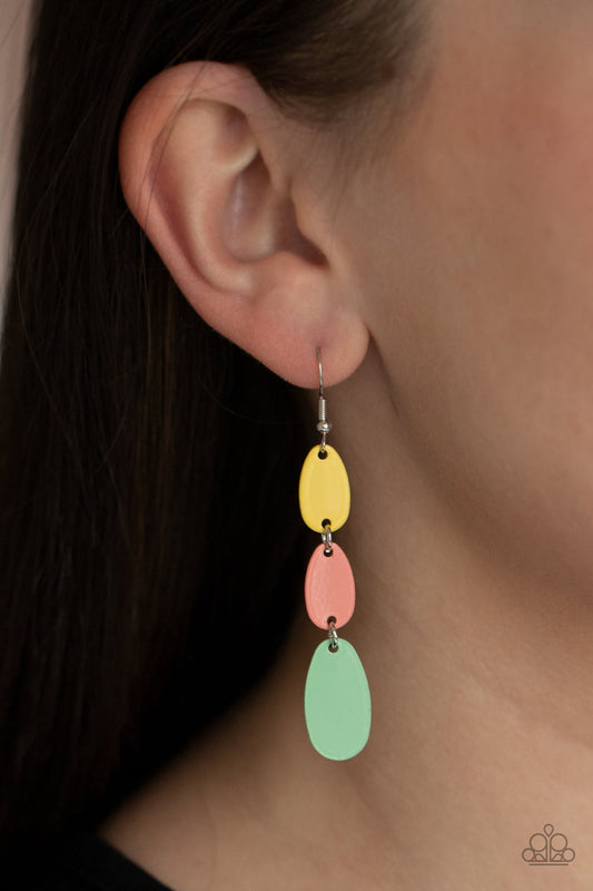 Paparazzi Earring ~ Rainbow Drops - Multi