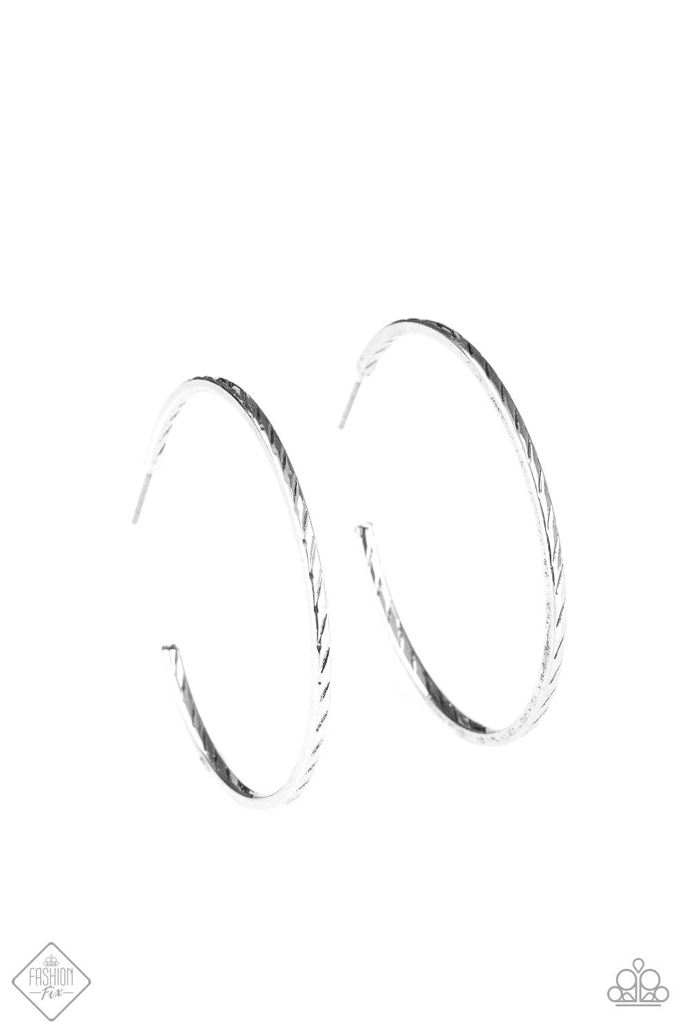 Paparazzi Earrings ~ Rural Reserve -Fashion Fix Oct2020 - Silver