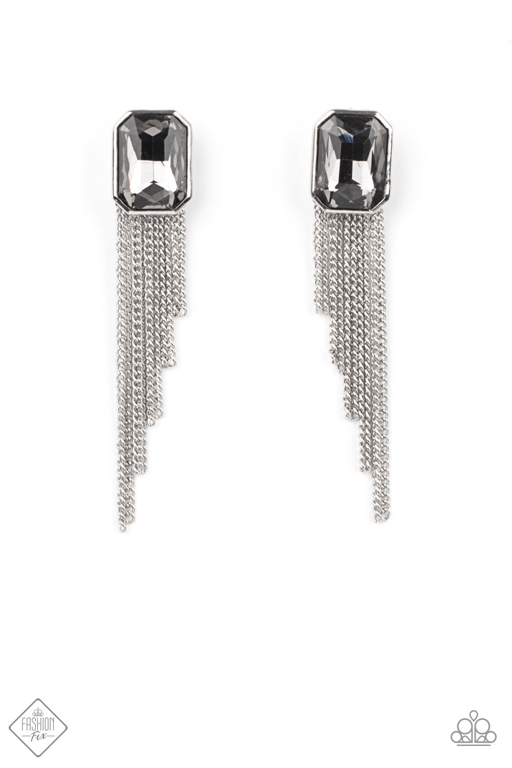 Paparazzi Earring Fashion Fix Jan 2021 ~ Save for a REIGNy Day - Silver