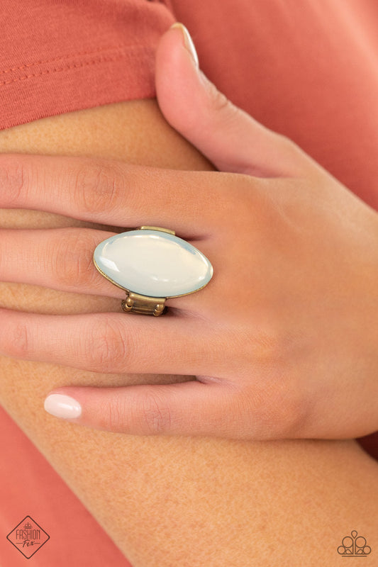Paparazzi Ring Fashion Fix May 2021 ~ Opal Odyssey - Brass
