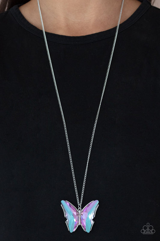 Paparazzi Necklace ~ The Social Butterfly Effect - Purple