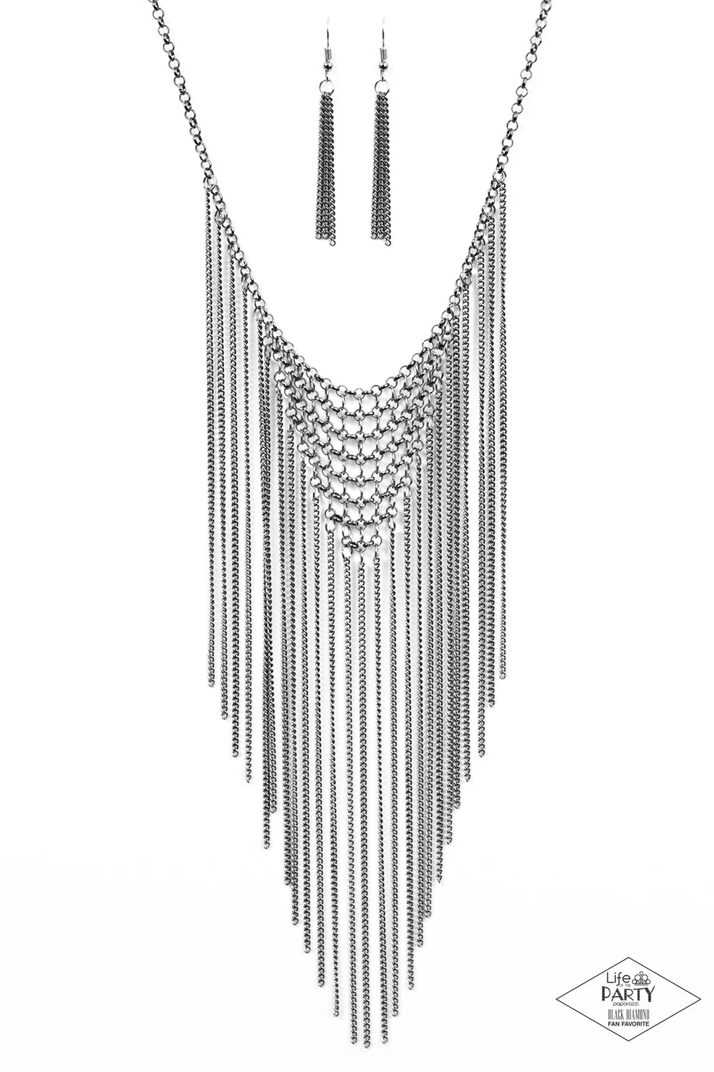 Paparazzi Necklace ~ Metro Majesty - Black