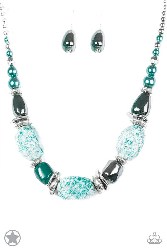 In Good Glazes - Blue - Paparazzi Necklace Image