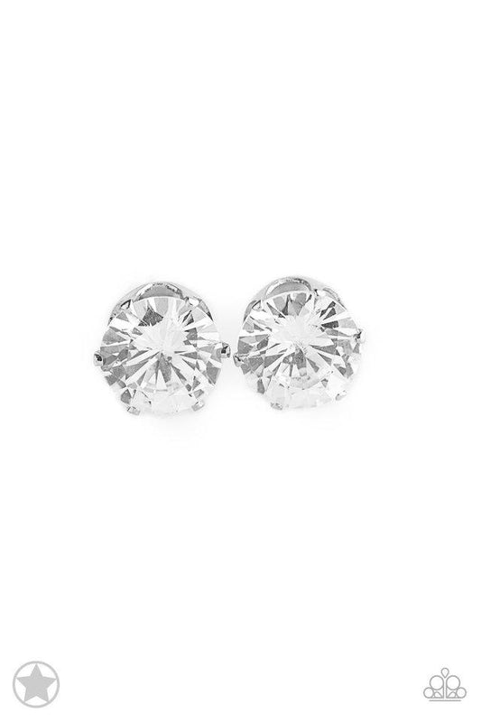 Paparazzi Earring ~ Just In TIMELESS - White