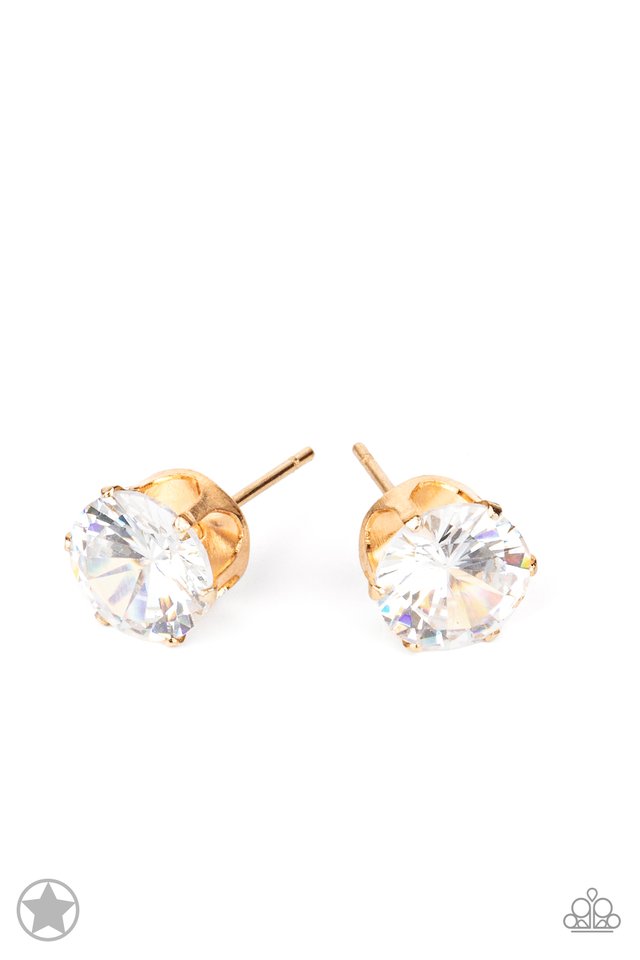 Just In TIMELESS - Gold - Paparazzi Earring Image