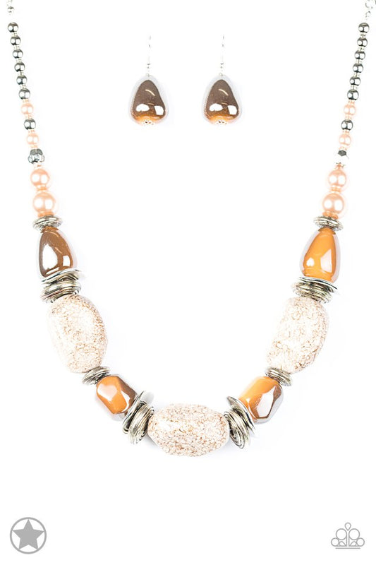 In Good Glazes - Peach - Paparazzi Necklace Image
