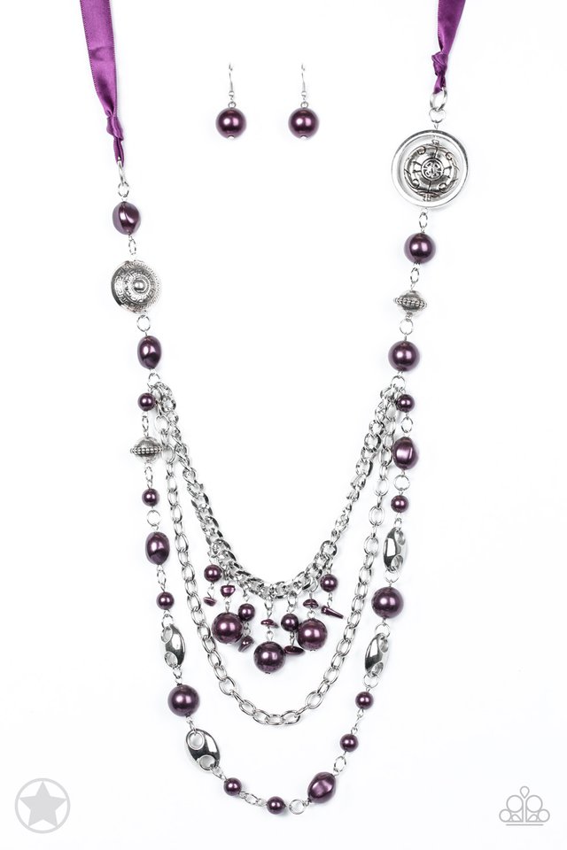 All The Trimmings - Purple - Paparazzi Necklace Image
