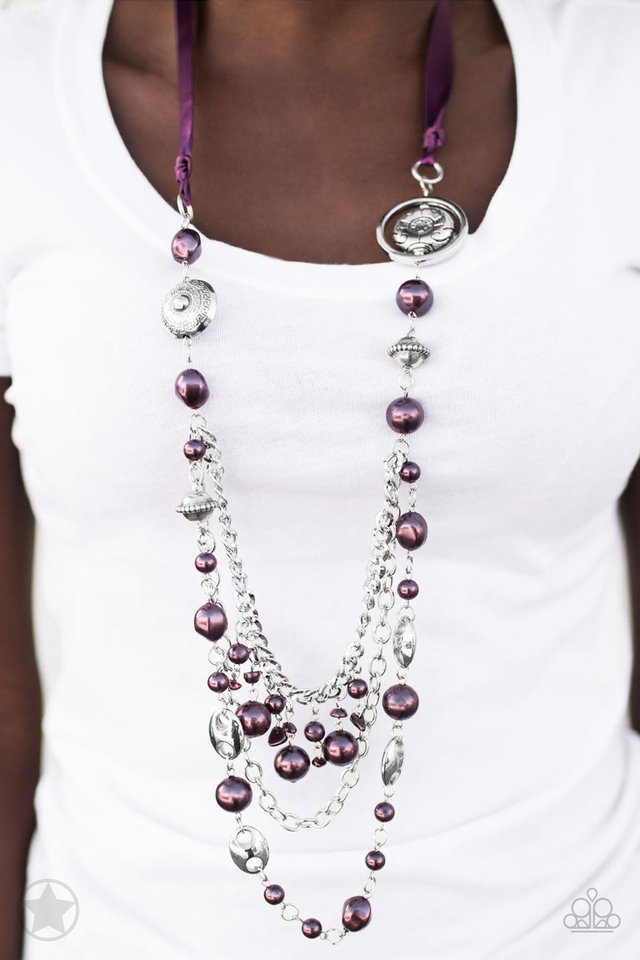 All The Trimmings - Purple - Paparazzi Necklace Image