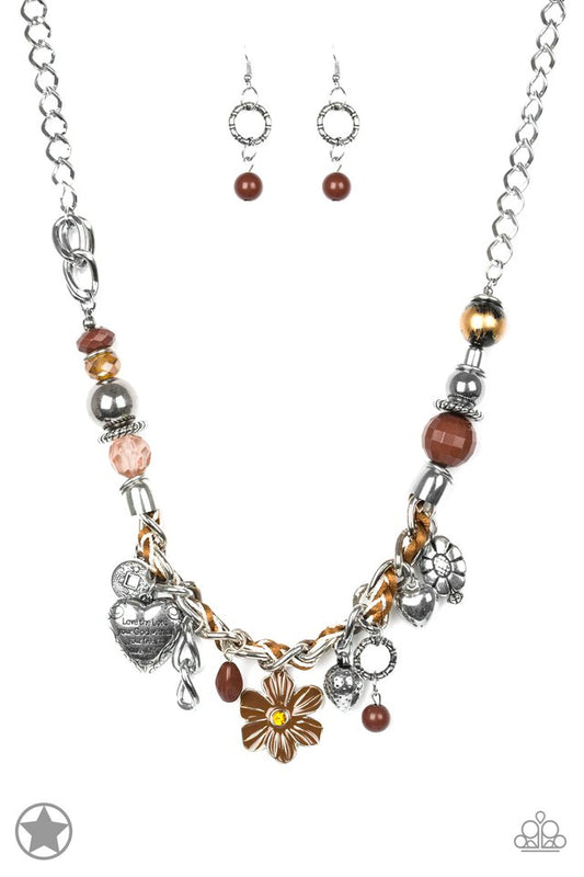 Charmed, I Am Sure - Brown - Paparazzi Necklace Image