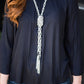 SCARFed for Attention - Silver - Paparazzi Necklace Image