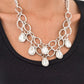 Show-Stopping Shimmer - White - Paparazzi Necklace Image