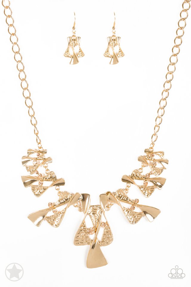 The Sands of Time - Gold - Paparazzi Necklace Image