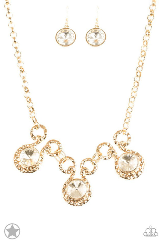 Hypnotized - Gold - Paparazzi Necklace Image