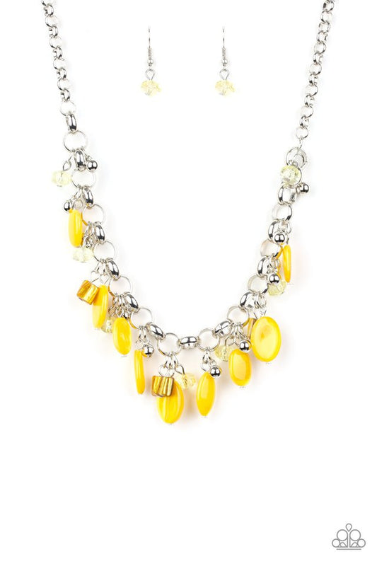 I Want To SEA The World - Yellow - Paparazzi Necklace Image