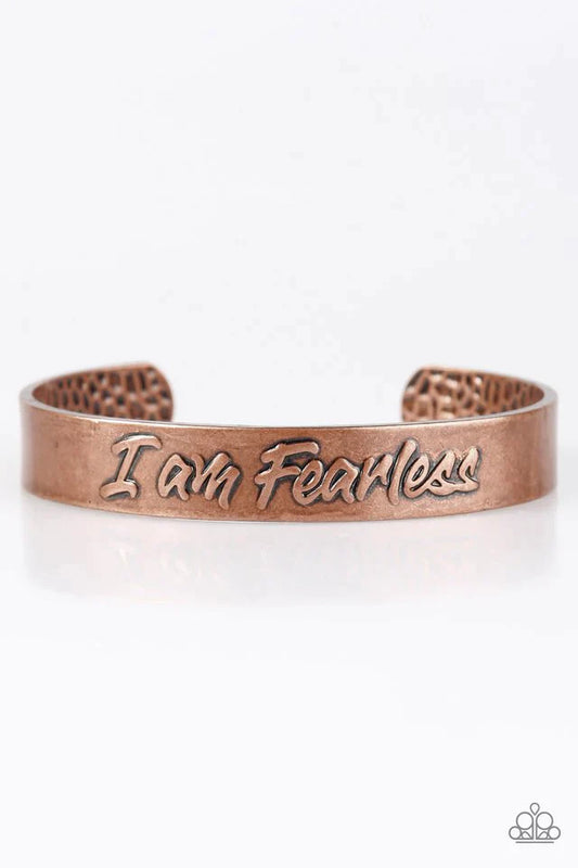 Paparazzi Bracelet ~ I Am Fearless - Copper