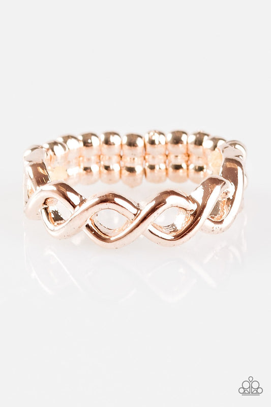 Paparazzi Ring ~ Follow Your GLEAMS - Rose Gold