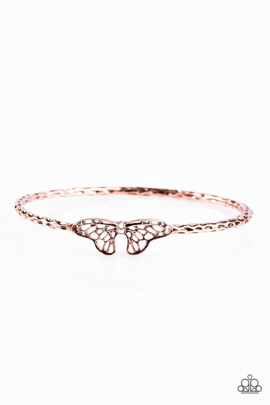 Paparazzi Bracelet ~ Butterfly Beauty - Copper