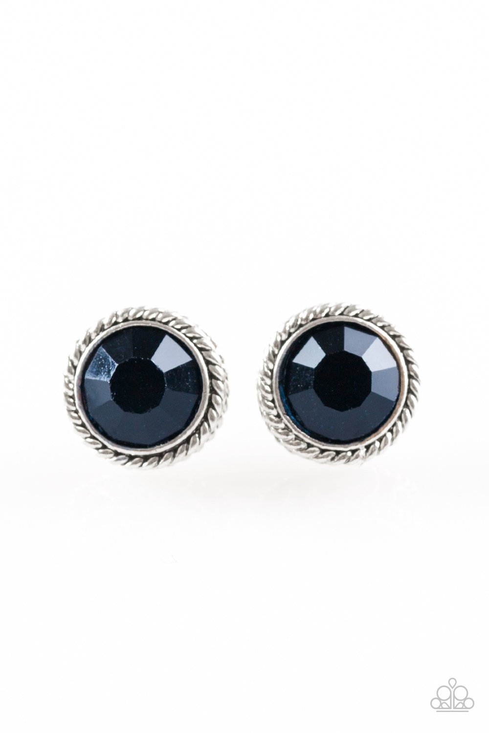 Paparazzi Earring ~ GLAM Over - Blue Post