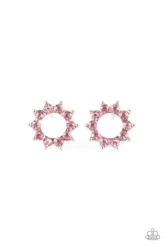 Paparazzi Earring ~ Richly Resplendent - Pink Post