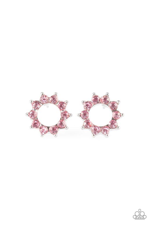 Paparazzi Earring ~ Richly Resplendent - Pink Post
