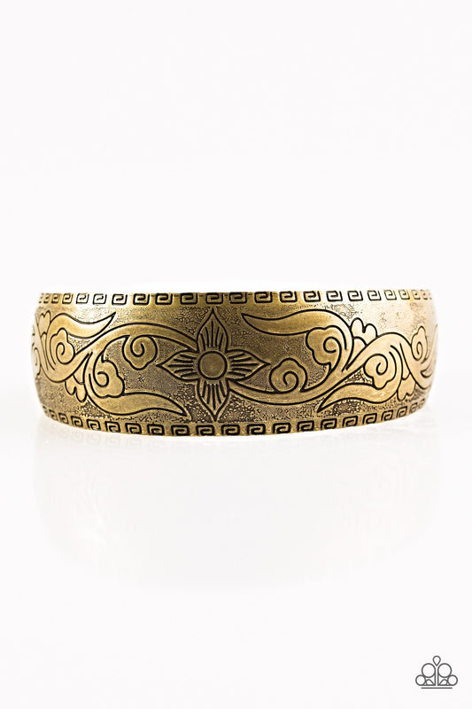 Paparazzi Bracelet ~ Lily Of The Tribe - Brass