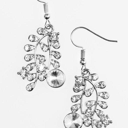 Paparazzi Earring ~ Make You VINE! - White