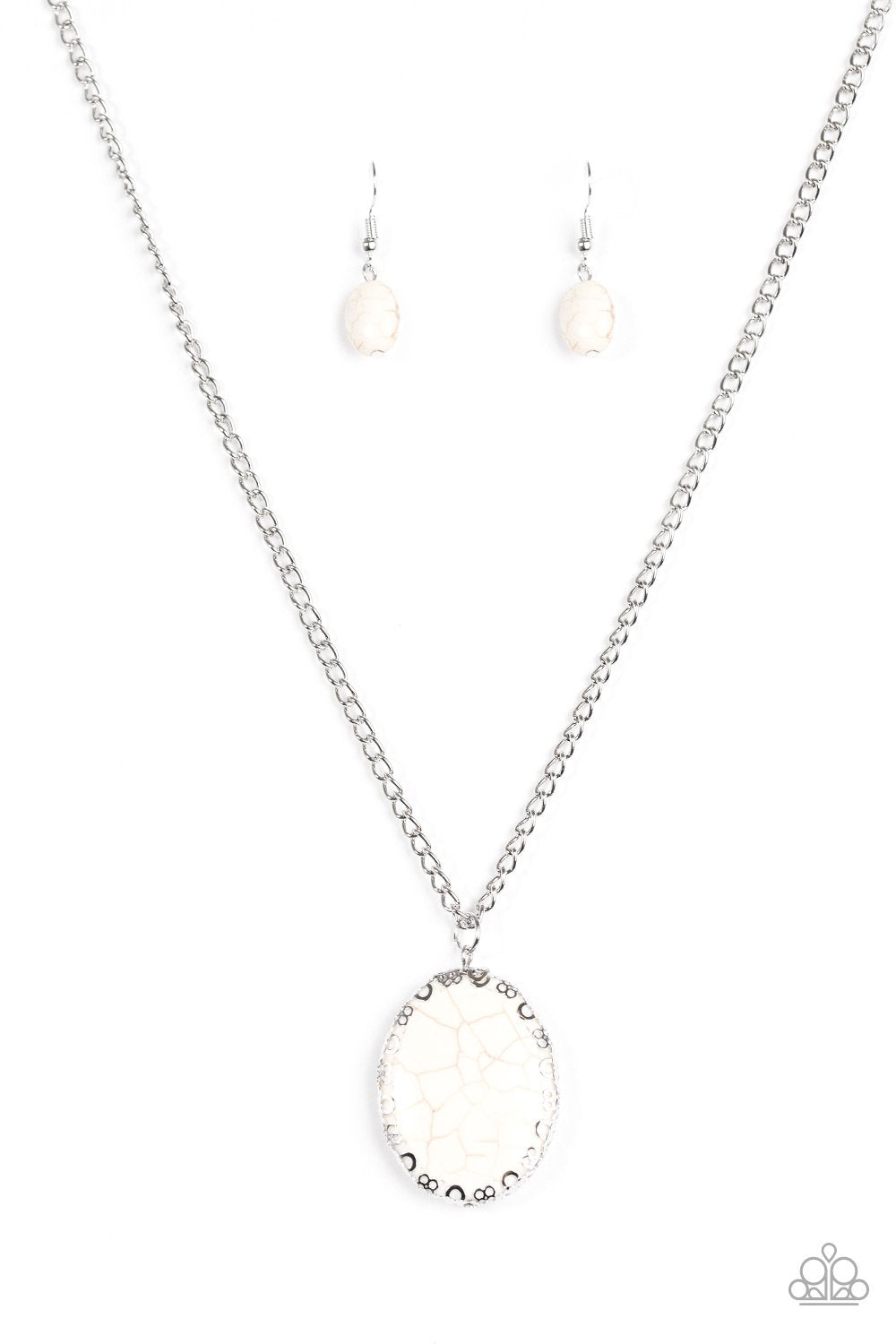 Paparazzi Necklace ~ Ill Never DESERT You - White