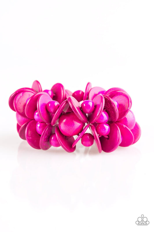 Paparazzi Bracelet ~ Tropical Temptress - Pink