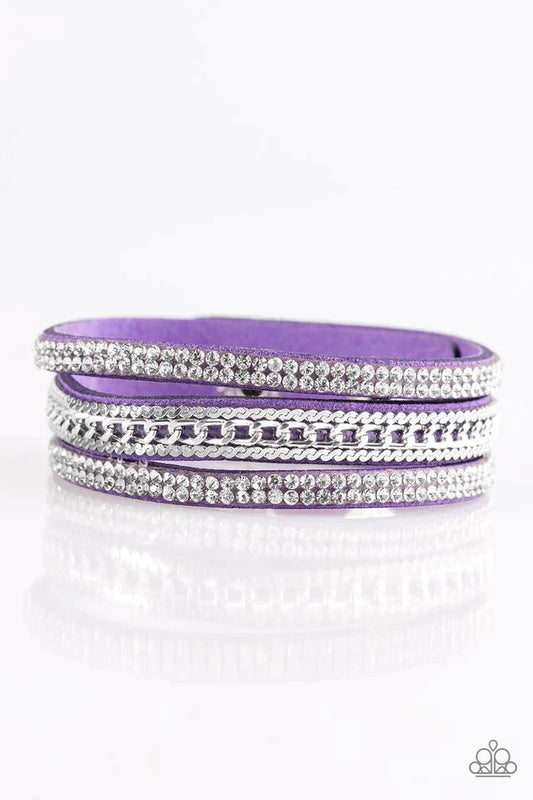 Paparazzi Bracelet ~ Unstoppable - Purple