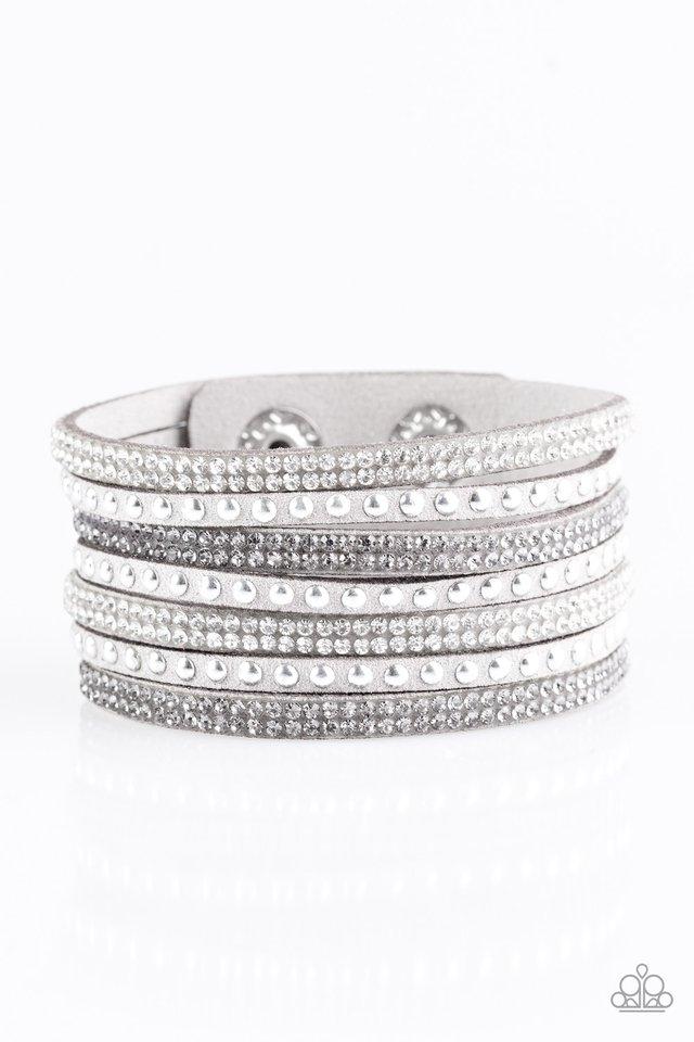 Paparazzi Bracelet ~ Victory Shine - Silver