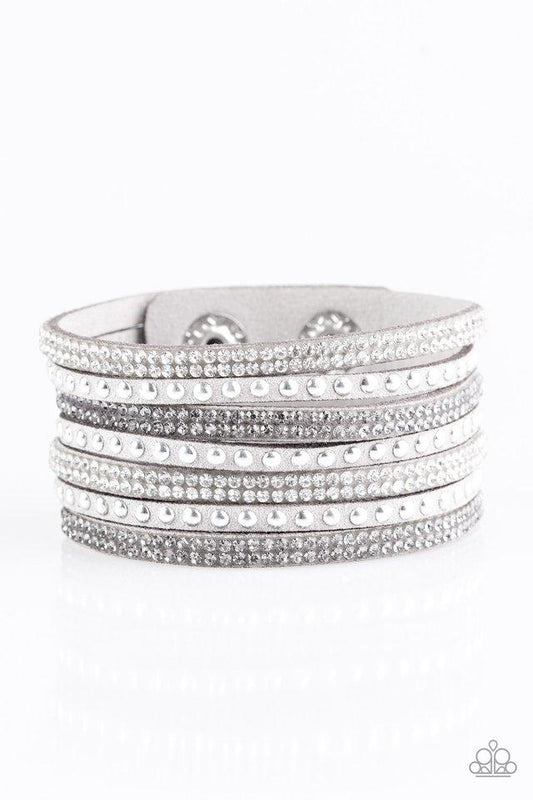 Paparazzi Bracelet ~ Victory Shine - Silver
