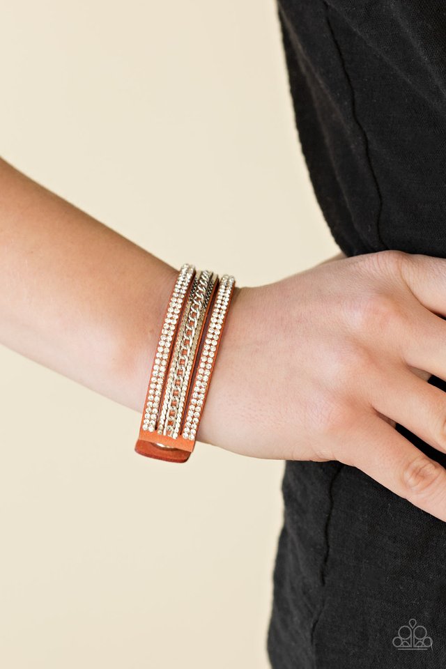 Unstoppable - Orange - Paparazzi Bracelet Image