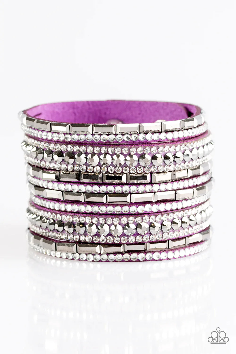 Paparazzi Bracelet ~ Wham Bam Glam - Purple