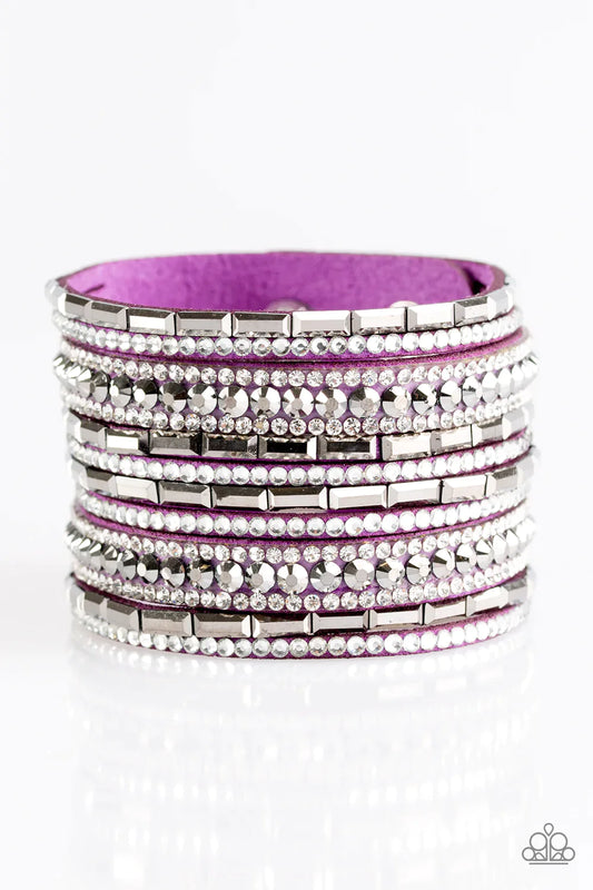 Paparazzi Bracelet ~ Wham Bam Glam - Purple