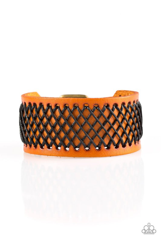 Cross The Line - Brown - Paparazzi Bracelet Image