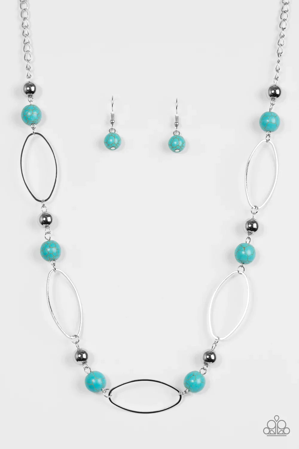 Paparazzi Necklace ~ Simple Stonework - Blue