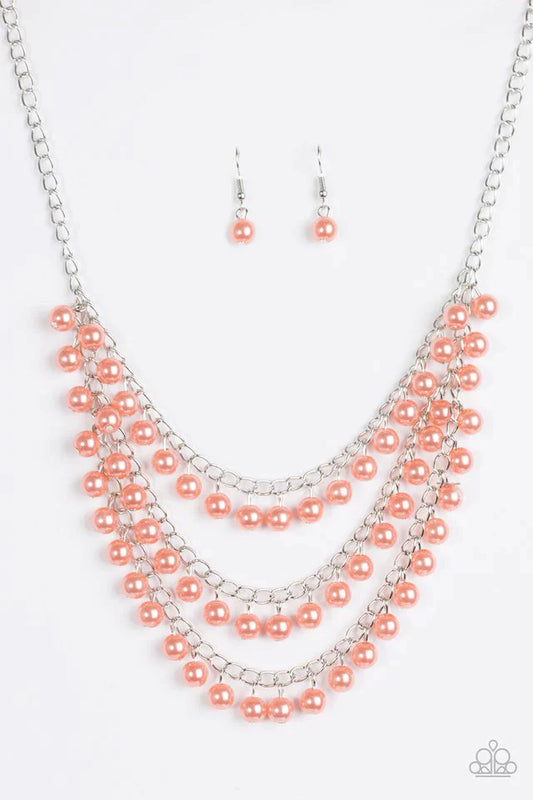 Paparazzi Necklace ~ Chicly Classic - Orange