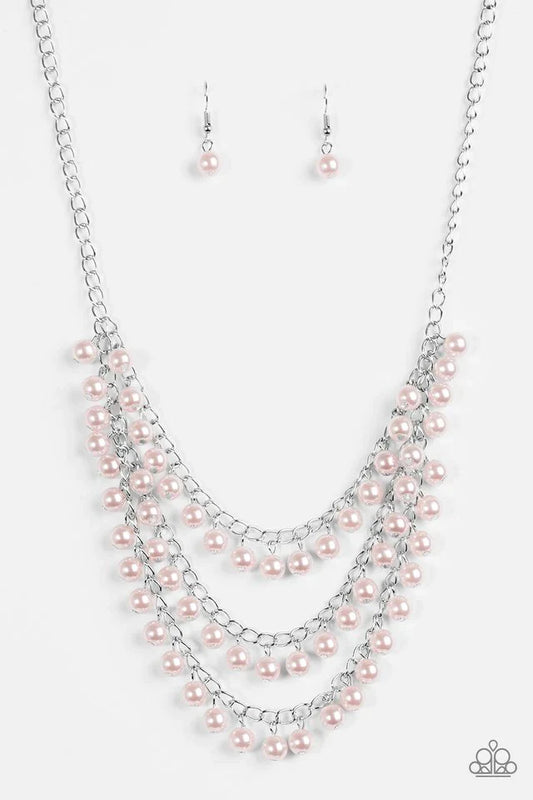 Paparazzi Necklace ~ Chicly Classic - Pink