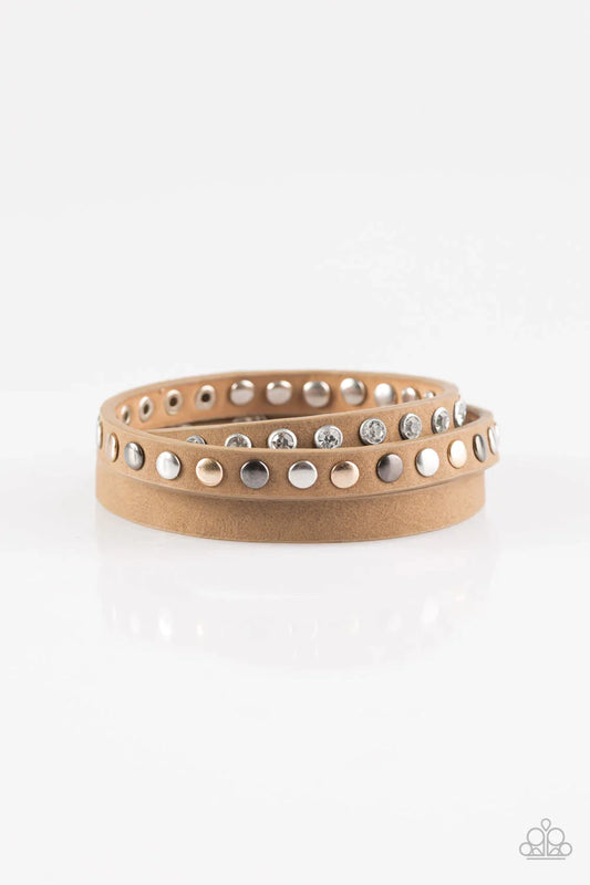 Paparazzi Bracelet ~ Catwalk Casual - Brown