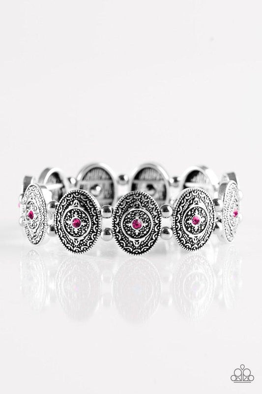 Paparazzi Bracelet ~ Girl Grandeur - Pink