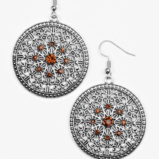 Paparazzi Earring ~ Catch A Chill - Brown