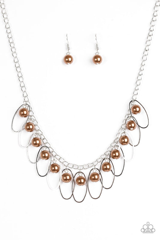 Paparazzi Necklace ~ Party Princess - Brown